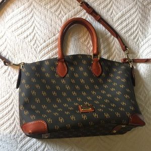 NWOT Dooney and Bourke Satchel w Leather Accents